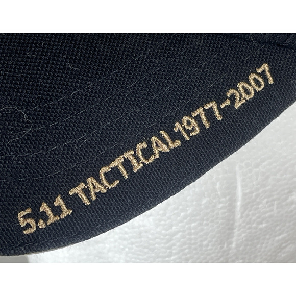5.11 Tactical Series Logo 30th Anniversary Hat Cap 1977-2007 Black Gold Adjust - Picture 5 of 11